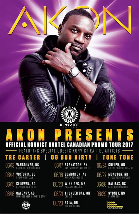 akon tour dates